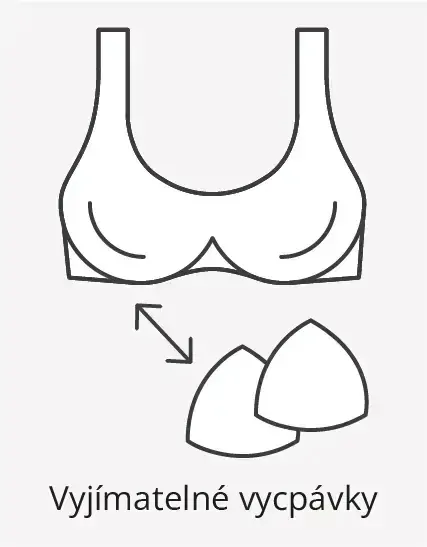 07014P športová podprsenka s vypchávkami