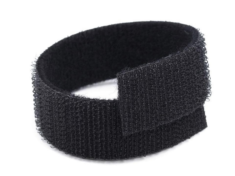 Suchý zips šírka 20 mm biely obojstranný