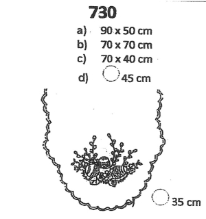 Predtlače na vyšívanie 730