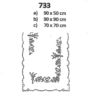 Predtlače na vyšívanie 733