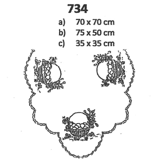 Predtlače na vyšívanie 734