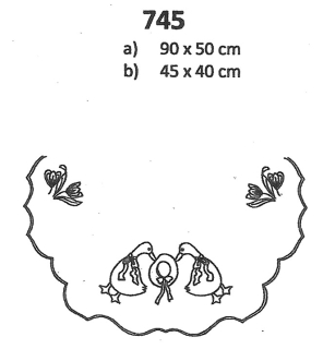 Predtlače na vyšívanie 745
