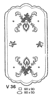 Predtlače na vyšívanie V36